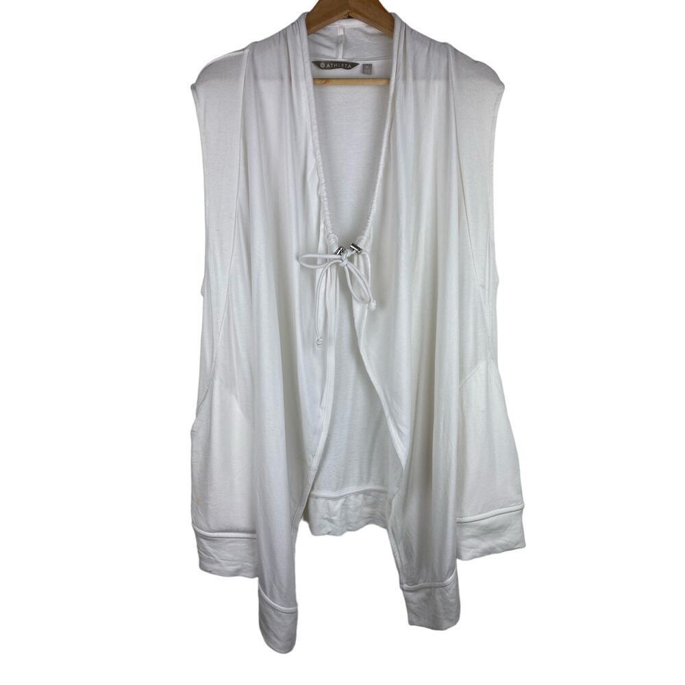 Athleta Cream Sleeveless Vest